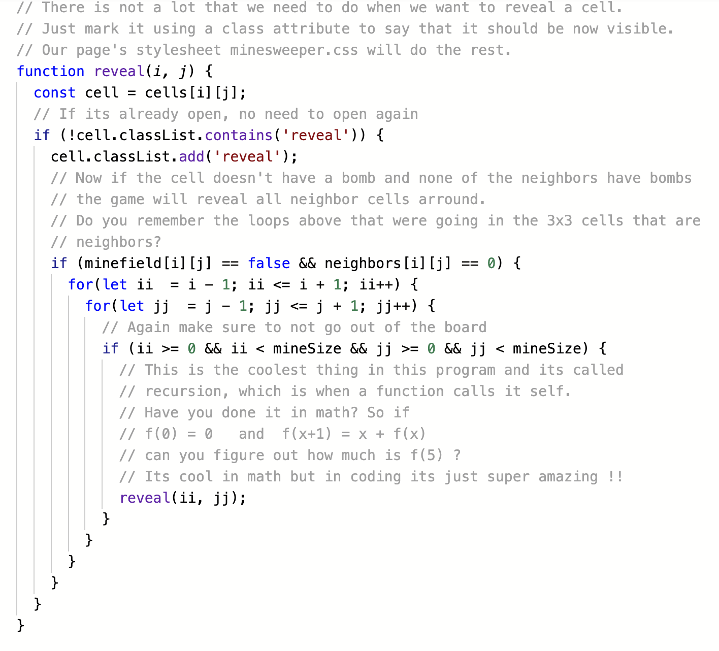 Javascript code